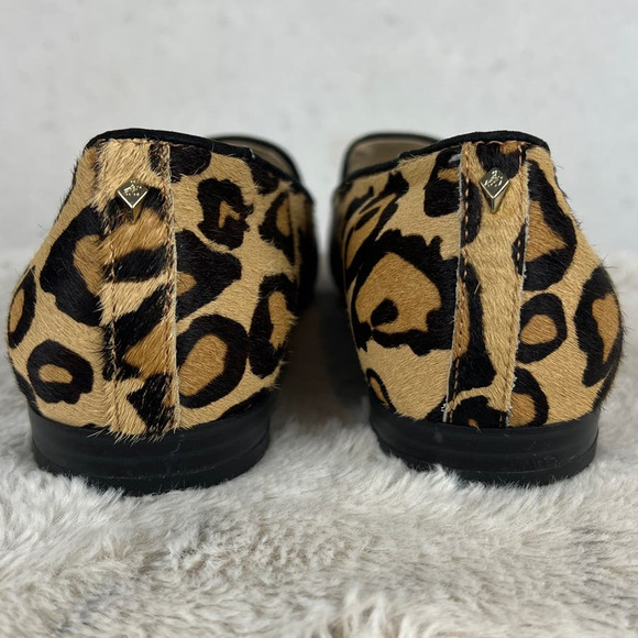 Sam Edelman Jordy Genuine Calfskin Animal Print Flats Size 6.5 - Picture 3 of 7